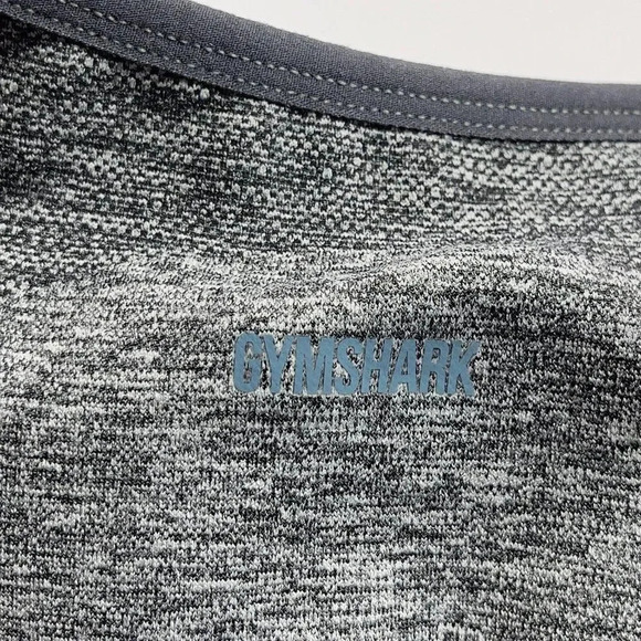 Gymshark Flex Strappy Sports Bra in Charcoal Marl and Teal size XS - Picture 7 of 8